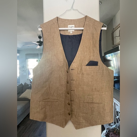 Murano Suits & Blazers Murano Linen Vest And Pants Set Size 34 X 3